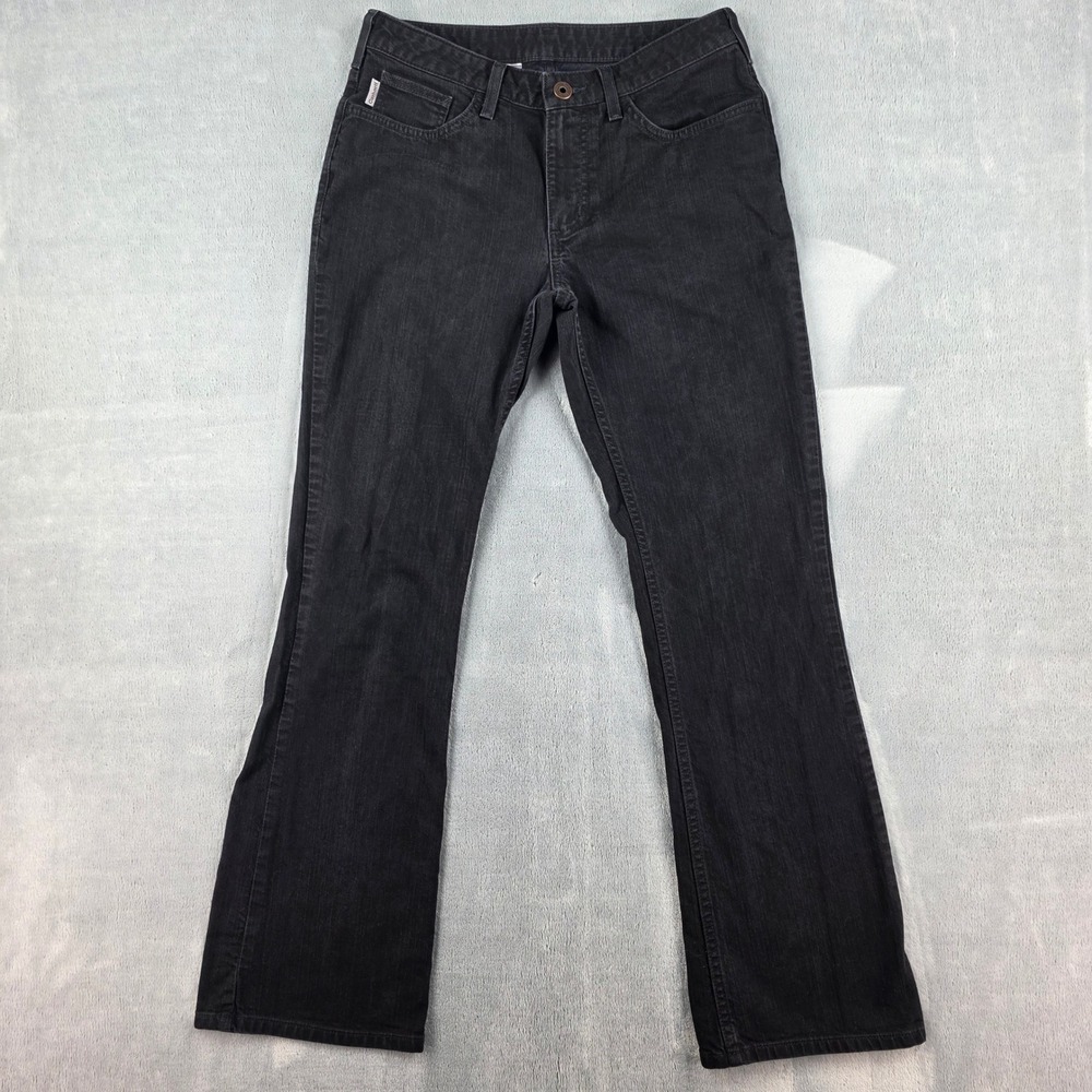 Carhartt Womens WB041BLK Original Fit Bootcut Jeans Black Size 10 x 32